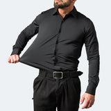 Solid Color Simple Business Thin Lining Shirt